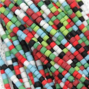 tiny Lampwork Glass Beads, mixed color, approx 2mm dia [GB10877]