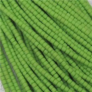tiny Lampwork Glass Seed Beads, olive, approx 2mm dia [GB10880]