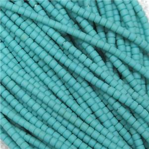 tiny turqgreen Lampwork Glass Beads, approx 2mm dia [GB10891]