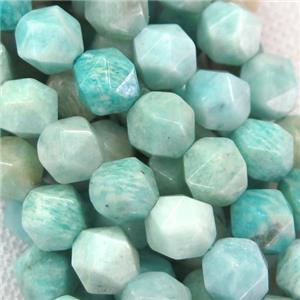 Brazilian Amazonite beads, faceted round, approx 6mm dia [GB10990-6MM]