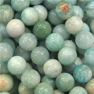 round Brazilian Amazonite beads, approx 8mm dia [GB10991-8MM]
