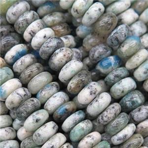 natural K2 jasper beads, rondelle, A grade, approx 3x6mm [GB11008-3X6MM]