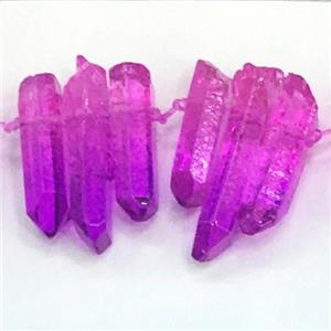 crystal quartz stick pendant, approx 10-35mm [GB11025]