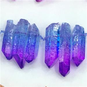 crystal quartz stick pendant, approx 10-35mm [GB11026]