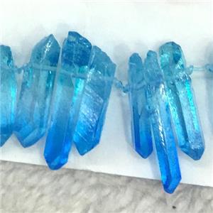 crystal quartz stick pendant, approx 10-35mm [GB11029]