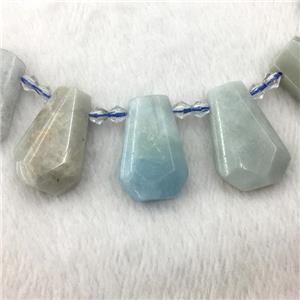 Aquamarine teardrop beads, approx 20-40mm [GB11031]