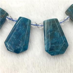 blue Apatite teardrop beads, approx 20-40mm [GB11032]