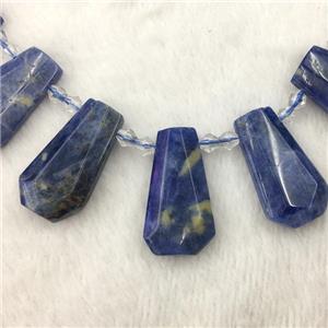 blue Sodalite teardrop beads, approx 20-40mm [GB11034]