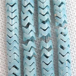 blue Oxidative Agate beads, approx 4mm dia [GB11075-4MM]