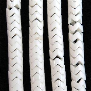 white Oxidative Agate wave beads, approx 4mm dia [GB11076-4MM]