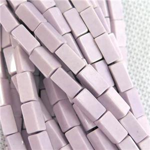 purple Oxidative Agate cuboid beads, approx 4x8mm [GB11083-4X8MM]