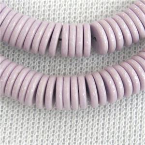 purple Oxidative Agate heishi beads, approx 8mm dia [GB11108]