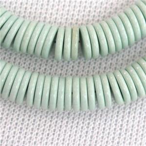 aqua Oxidative Agate heishi beads, approx 6mm [GB11110-6MM]