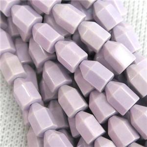 purple Oxidative Agate bullet beads, approx 6-8mm [GB11117]