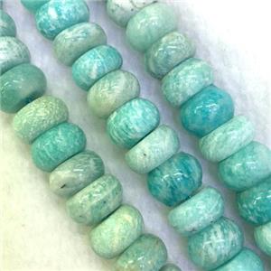 Natural Amazonite stone beads, rondelle, approx 8x10mm [GB11121-6X10MM]