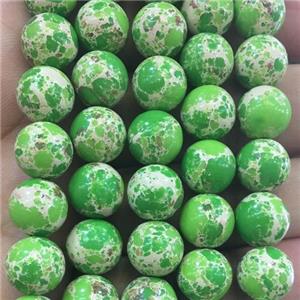 round green synthetic Imperial Jasper beads, approx 8mm dia [GB11127-8MM]