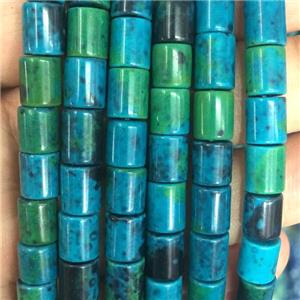 Chrysocolla tube beads, Synthetic, approx 7-8mm [GB11167]