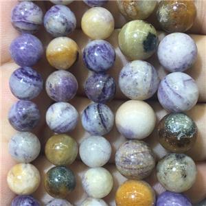 purple jasper beads, round, approx 6mm dia [GB11231-6MM]