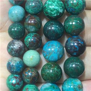 natural Chrysocolla Beads, round, approx 10mm dia [GB11233-10MM]