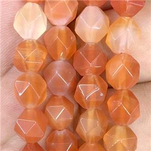 natural Carnelian Agate Beads, faceted round, approx 8mm dia [GB11246-8MM]