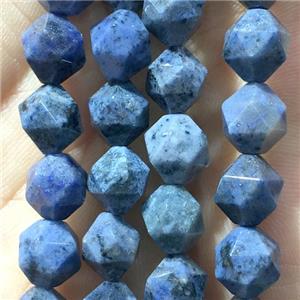 Blue Dumortierite Beads, faceted round, approx 6mm dia [GB11285-6MM]