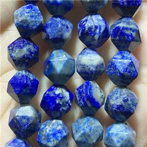 blue Lapis Lazuli beads, faceted round, approx 6mm dia [GB11287-6MM]