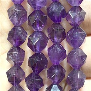 faceted round purple Amethyst Beads, approx 8mm dia [GB11291-8MM]