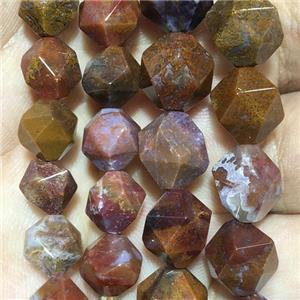Mexico Nueva Agate Beads, faceted round, approx 10mm dia [GB11306-10MM]