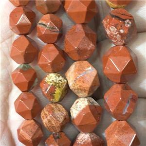 Red Jasper Beads, faceted round, approx 10mm dia [GB11316-10MM]