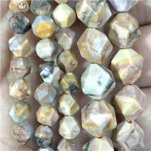 Crazy Agate Beads, faceted round, approx 10mm dia [GB11344-10MM]