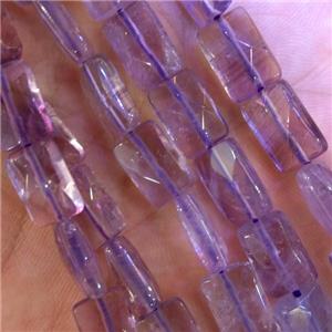 Amethyst beads, rectangle, approx 8x12mm [GB11397]