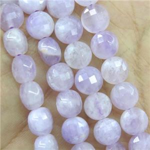 purple Chalcedony Beads, faceted circle, approx 8mm dia [GB11439-8MM]