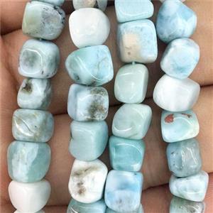 blue Larimar chip beads, freeform, approx 5-7mm [GB11441]