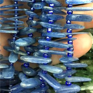 blue Kyanite Beads, freeform, approx 3-25mm [GB11515]
