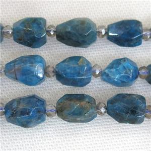 blue Apatite beads, freeform, approx 13-20mm [GB11569]