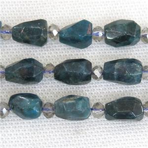 green Apatite beads, freeform, approx 9-15mm [GB11571]