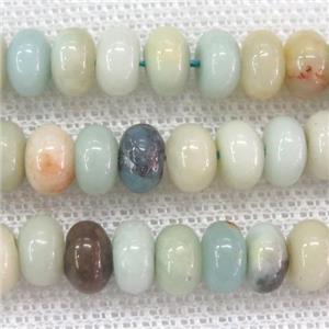 Chinese Amazonite rondelle beads, approx 5x8mm [GB11582]
