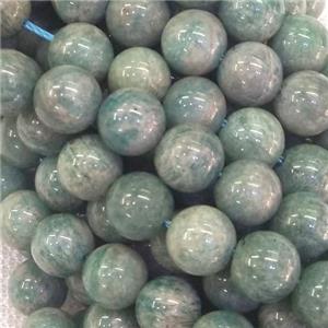 green Russian Amazonite Beads, grade-B, approx 12mm dia [GB11589-12MM]