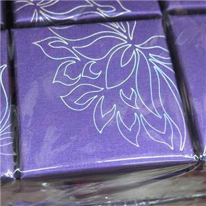 paper jewelry box for bracelet, purple, approx 9x9cm [GJPB008]