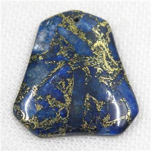blue Lapis Lazuli pendant, approx 37-42mm [GM10472]