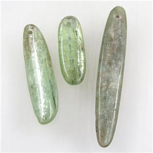 green Kyanite pendant, stick, approx 12-50mm [GM10480]