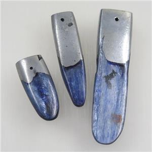 blue Kyanite pendant, stick, approx 15-50mm [GM10483]