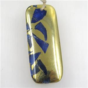 blue Lapis rectangle pendant, approx 20-50mm [GM10486]