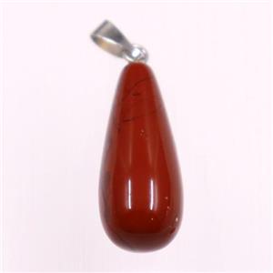 Red stone pendants, teardrop, approx 10-25mm [GM11016]