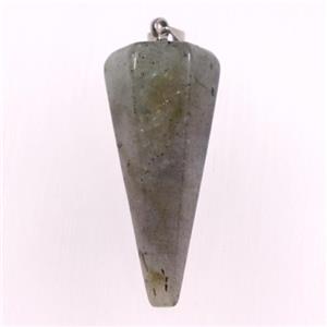 Labradorite pendulum pendants, approx 14-30mm [GM11031]
