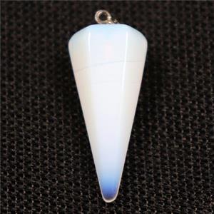 white opalite pendulum pendants, approx 14-30mm [GM11033]