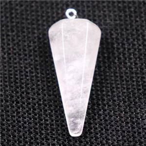 clear quartz pendulum pendants, approx 14-30mm [GM11034]