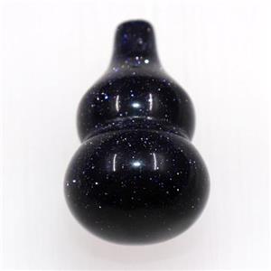 blue sandstone pendants, gourd, approx 18-30mm [GM11037]