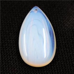 white opal pendants, teardrop, approx 20-35mm [GM11062]