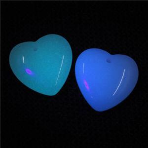 noctilucent stone heart pendants, mixed, approx 18mm [GM11227]